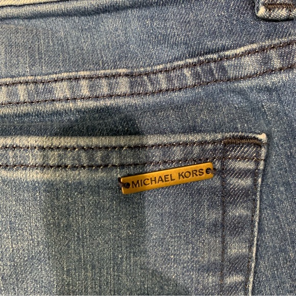 Michael Kors Medium Vintage Blue Cropped Split Ankle Hem‎ Denim Jeans Siz… - Picture 5 of 10